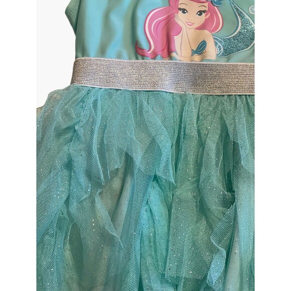 Disney Baby Ariel Mermaid Dress Infant Girls Size 18 months Tulle Skirt Twins Ex - Picture 5 of 6